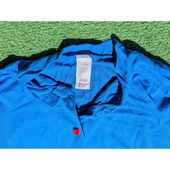 Vintage 90s Jennifer Dale Cat Pocket Sleep Relax Long Shirt/Gown Womens Sz 7 EUC - Picture 6 of 7